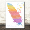 Phil Wickham This Is Amazing Grace Watercolour Feather & Birds Song Lyric Print