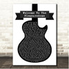 Frankie Goes to Hollywood Welcome To The Pleasuredome Black & White Guitar Song Lyric Print