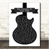 Jake Owen The Journey Of Your Life Black & White Guitar Song Lyric Print