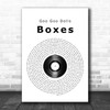 Goo Goo Dolls Boxes Vinyl Record Song Lyric Music Wall Art Print