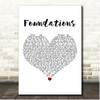 Kate Nash Foundations White Heart Song Lyric Print Kate Nash Foundations White Heart Song Lyric Print