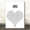 Arctic Monkeys 505 White Heart Song Lyric Print