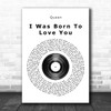 Queen I Was Born To Love You Vinyl Record Song Lyric Music Wall Art Print
