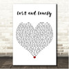 Aaron Lewis Lost and Lonely White Heart Song Lyric Print