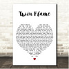 Machine Gun Kelly Twin Flame White Heart Song Lyric Print