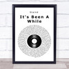 Staind It's Been A While Vinyl Record Song Lyric Music Wall Art Print