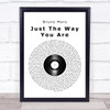 Bruno Mars Just The Way You Are Vinyl Record Song Lyric Music Wall Art Print