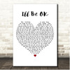 McFly Ill Be OK White Heart Song Lyric Print