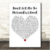 Mick Hucknall Dont Let Me Be Misunderstood White Heart Song Lyric Print