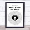 Nickelback Never Gonna Be Alone Vinyl Record Song Lyric Music Wall Art Print