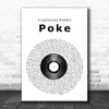 Frightened Rabbit Poke Vinyl Record Song Lyric Music Wall Art Print