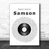 Regina Spektor Samson Vinyl Record Song Lyric Music Wall Art Print