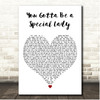 Ray, Goodman & Brown Special Lady White Heart Song Lyric Print