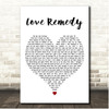 Roachford Love Remedy White Heart Song Lyric Print