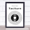 Stone Sour Taciturn Vinyl Record Song Lyric Music Wall Art Print