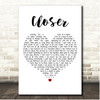 Shawn McDonald Closer White Heart Song Lyric Print