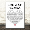 Shawn Mendes Look Up At The Stars White Heart Song Lyric Print