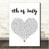 Shooter Jennings 4th of July White Heart Song Lyric Print