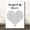 Shooter Jennings Tangled Up Roses White Heart Song Lyric Print