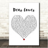 Teena Marie Dear Lover White Heart Song Lyric Print