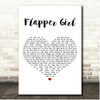 The Lumineers Flapper Girl White Heart Song Lyric Print