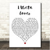 The Saw Doctors I Useta Lover White Heart Song Lyric Print