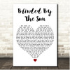 The Seahorses Blinded By The Sun White Heart Song Lyric Print