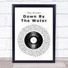 The Drums Down By The Water Vinyl Record Song Lyric Music Wall Art Print