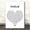 Zoe Wees Control White Heart Song Lyric Print