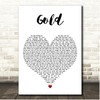 Britt Nicole Gold White Heart Song Lyric Print