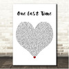 Cast Of Hamilton One Last Time White Heart Song Lyric Print