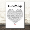 Chris Stapleton Friendship White Heart Song Lyric Print