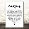 Aerosmith Amazing White Heart Song Lyric Print