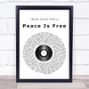 Black Stone Cherry Peace Is Free Vinyl Record Song Lyric Music Wall Art Print