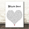 Edward Maya Stereo Love White Heart Song Lyric Print