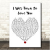 Freddie Mercury I Was Born to Love You White Heart Song Lyric Print