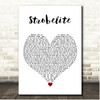 Gorillaz Strobelite White Heart Song Lyric Print