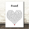 Jacob Banks Found White Heart Song Lyric Print