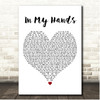 Jaheim In My Hands White Heart Song Lyric Print