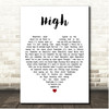 James Blunt High White Heart Song Lyric Print