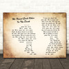 City And Colour We Found Each Other In The Dark Landscape Man & Lady Song Lyric Print