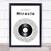 Foo Fighters Miracle Vinyl Record Song Lyric Music Wall Art Print