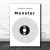 Gabbie Hanna Monster Vinyl Record Song Lyric Music Wall Art Print