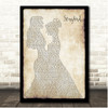 Fleetwood Mac Songbird Lesbian Women Dancing Song Lyric Print