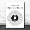 James Blunt Bonfire Heart Vinyl Record Song Lyric Music Wall Art Print