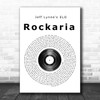 Jeff Lynne's ELO Rockaria Vinyl Record Song Lyric Music Wall Art Print