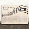 Jethro Tull Reasons for Waiting Landscape Wavy Music Notes Song Lyric Print