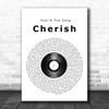Kool & The Gang Cherish Vinyl Record Song Lyric Music Wall Art Print