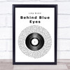 Limp Bizkit Behind Blue Eyes Vinyl Record Song Lyric Music Wall Art Print