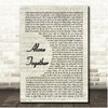 Fall Out Boy Alone Together Vintage Script Song Lyric Print